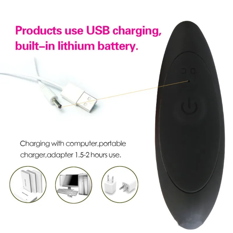 Силиконовый вибратор для массажа простаты 10 режимов Анальный Мужской