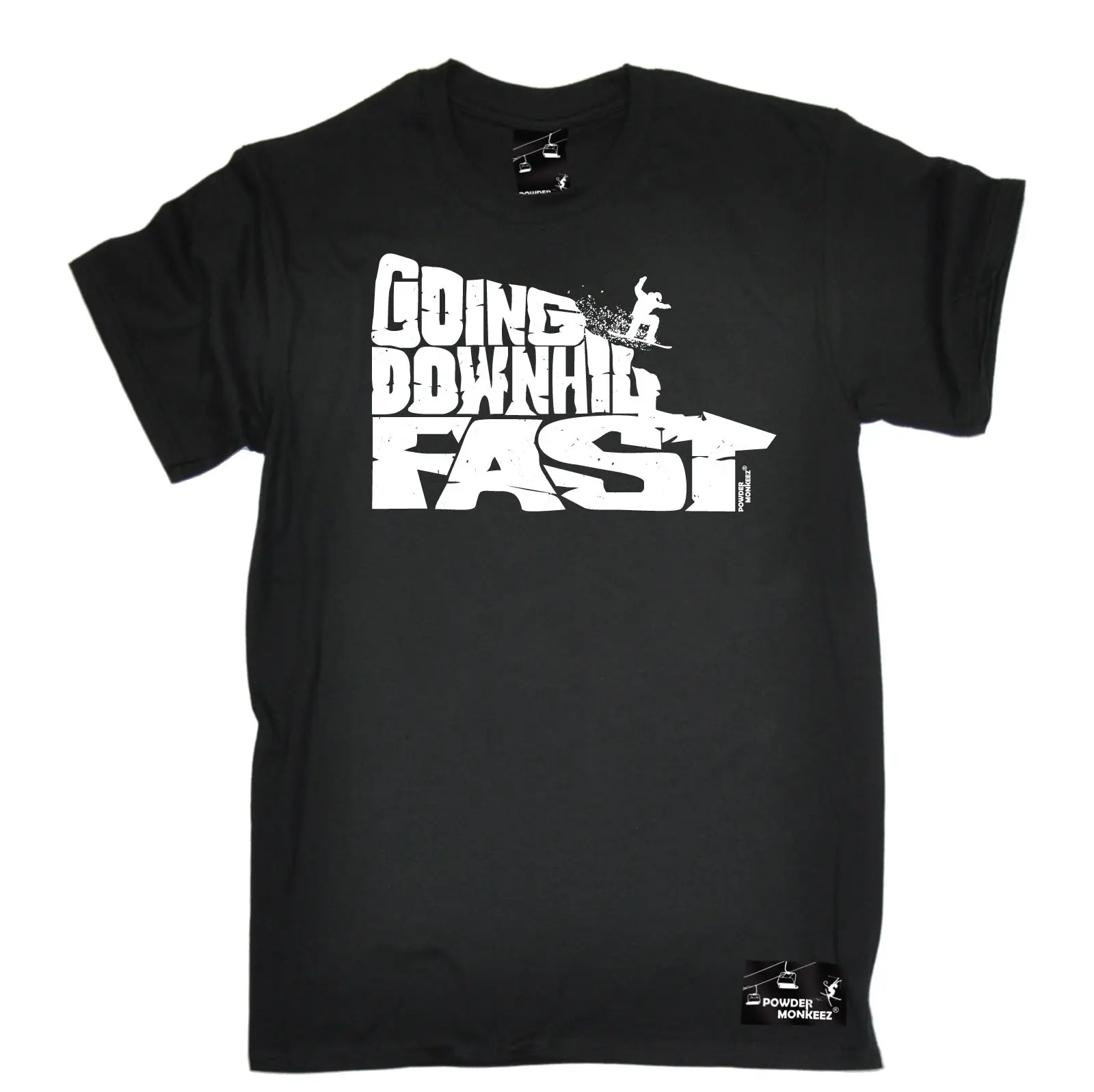 Футболка для катания на гору быстро катаясь сноуборде лыжный лыжник смешной