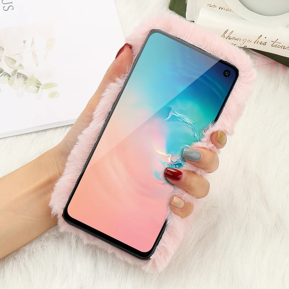 LAPOPNUT чехол для Samsung S20 Ultra S10 Plus S10e S9 Note8 S8 A71 A51 J6 J4 J5 A7 A6 A8 S7Edge теплая плюшевая