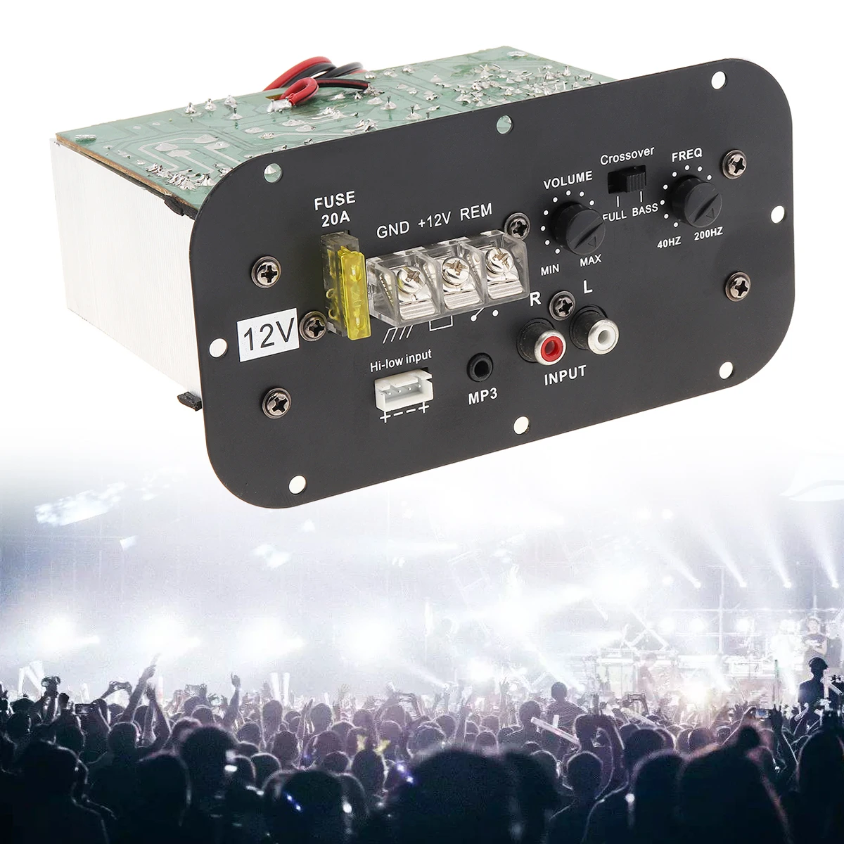 Плата усилителя мощностью 12 В 150 Вт Яркий бас сабвуфер плата автомобильного