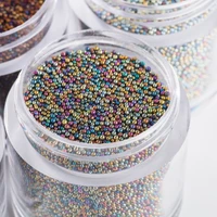4 color metallic glass caviar ball beads 0 8mm multi color nail microbeads nail art tools polymer clay micro fairy beads hd73gs