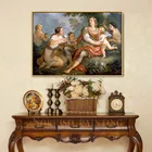 Женская картина маслом на холсте, в стиле ретро