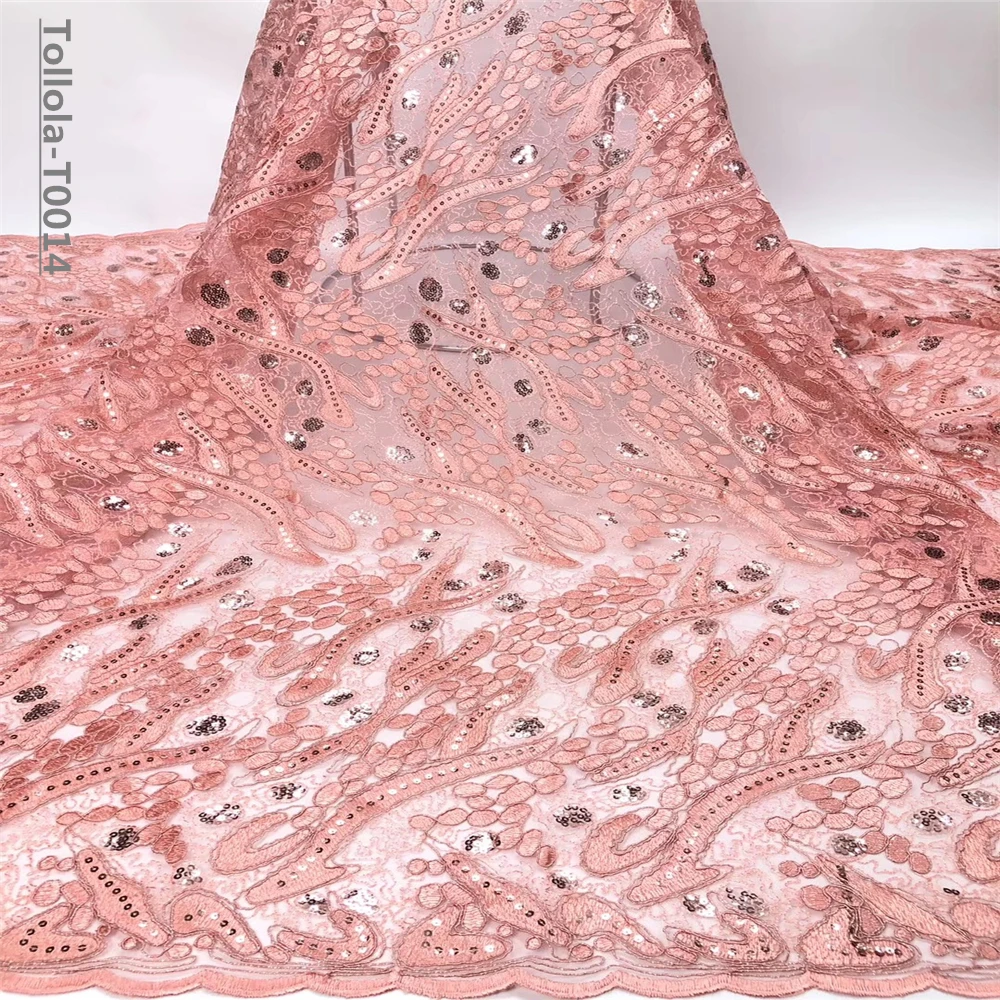 Последняя африканская кружевная ткань с аппликацией высококачественное