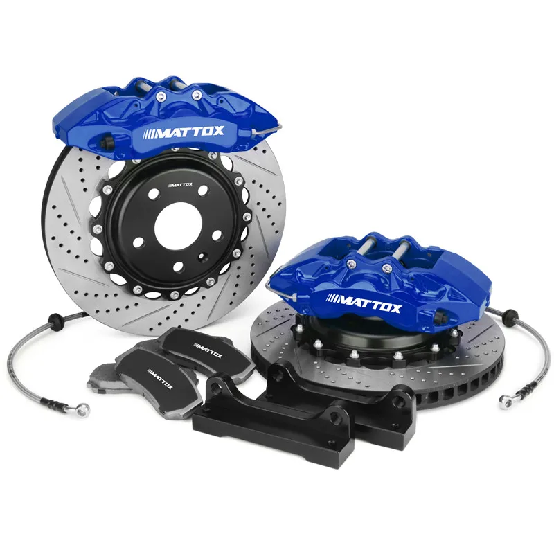

Mattox Car Brake Rotor with 6POT Piston Caliper 355*32mm Disc for Golf 5 MK5 2006 2008 Golf 6 R32 2006 2008 Front Brake 18in Rim