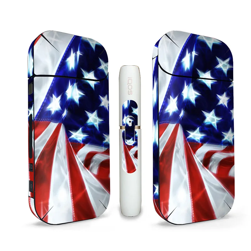 2 шт. дизайн флага для кожи IQOS электронных сигарет универсальная наклейка iqos 4 plus
