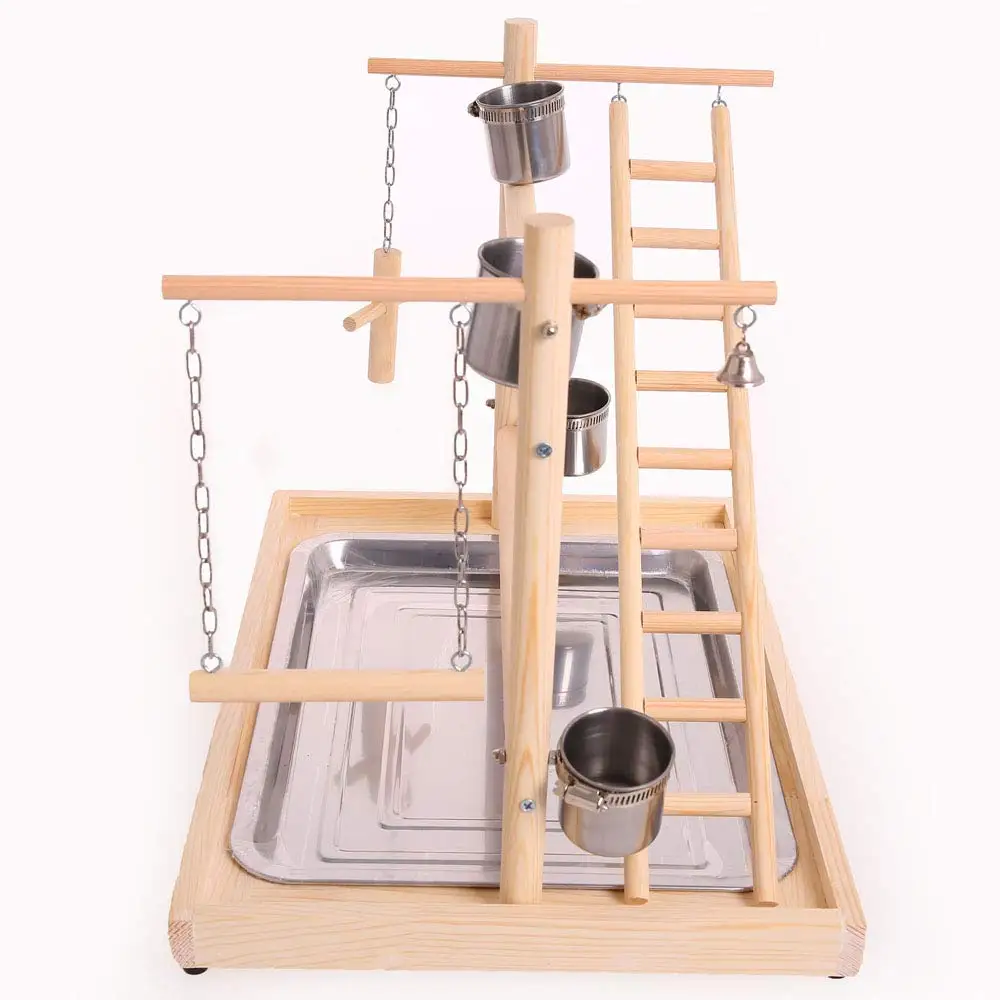 Детская игровая площадка для птиц подставка обучения с подносом и кормушкой