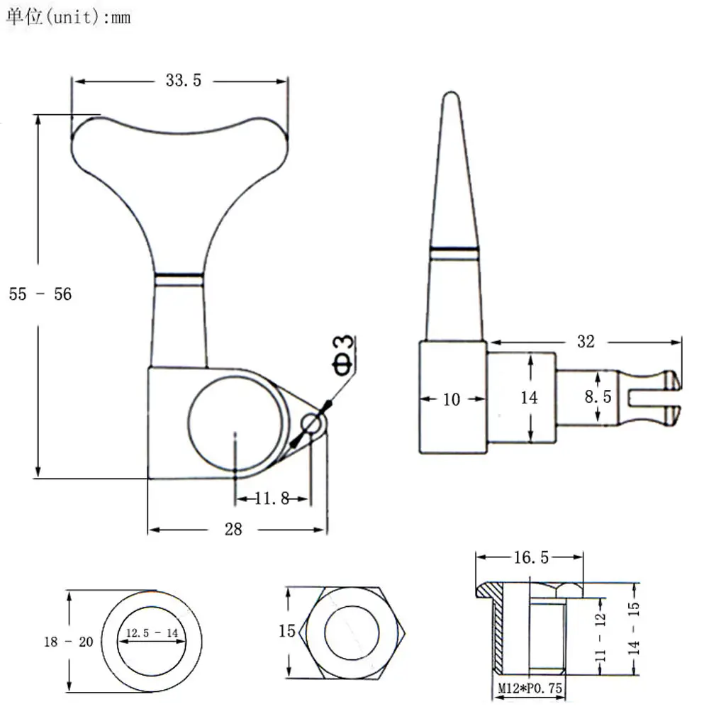 Гитарные шнурок и пуговицы тюнеры запчасти для акустической электрогитары 1L4R