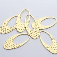 zinc alloy charms geometric oval hollow charms pendant 6pcslot 2348mm for diy jewelry earrings making accessories