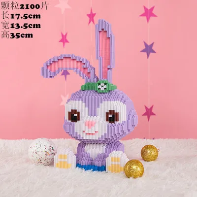 

19 styles children Cartoons blocks small particles mini building assembled toy educational toys