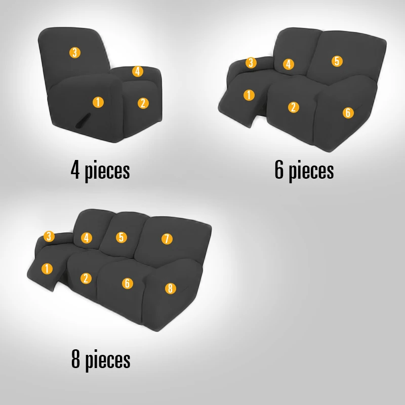 Чехол для кресла на 1/2/3 места из спандекса | Дом и сад