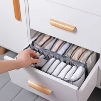 dormitory closet organizer for socks home separated underwear storage box 7 grids bra organizer foldable drawer organizer