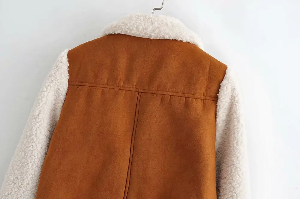 2019 Winter Lambswool Patchwork Women Coats And Jackets Thick Warm Outwear Bomber Ladies Fur cwf0196-5 | Женская одежда