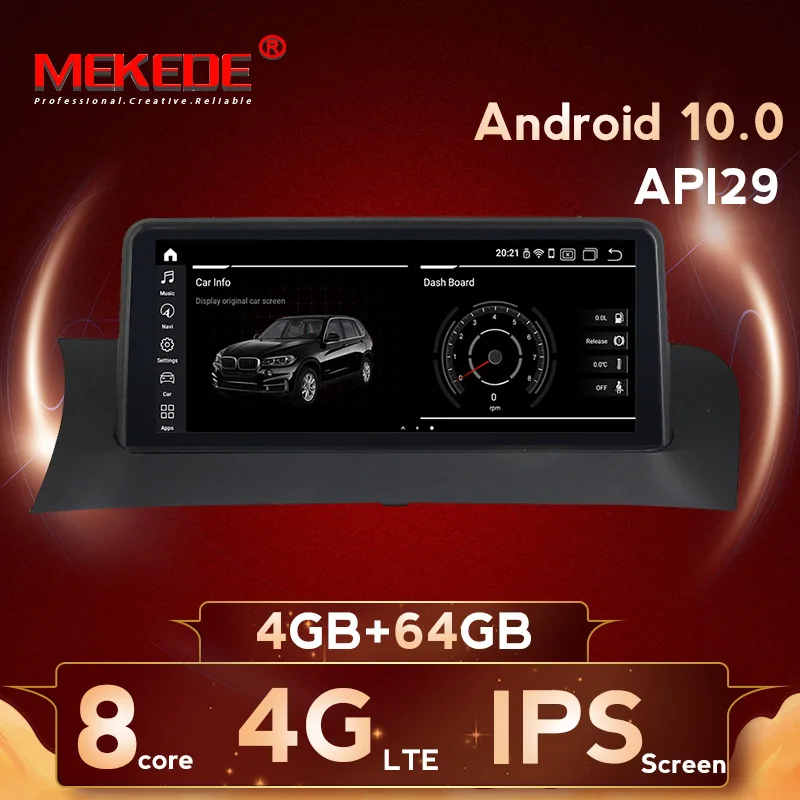 MEKEDE ID7 IPS большой экран 10 25 &quotAndroid автомобильный dvd плеер gps навигация для BMW X3 F25 X4 F26
