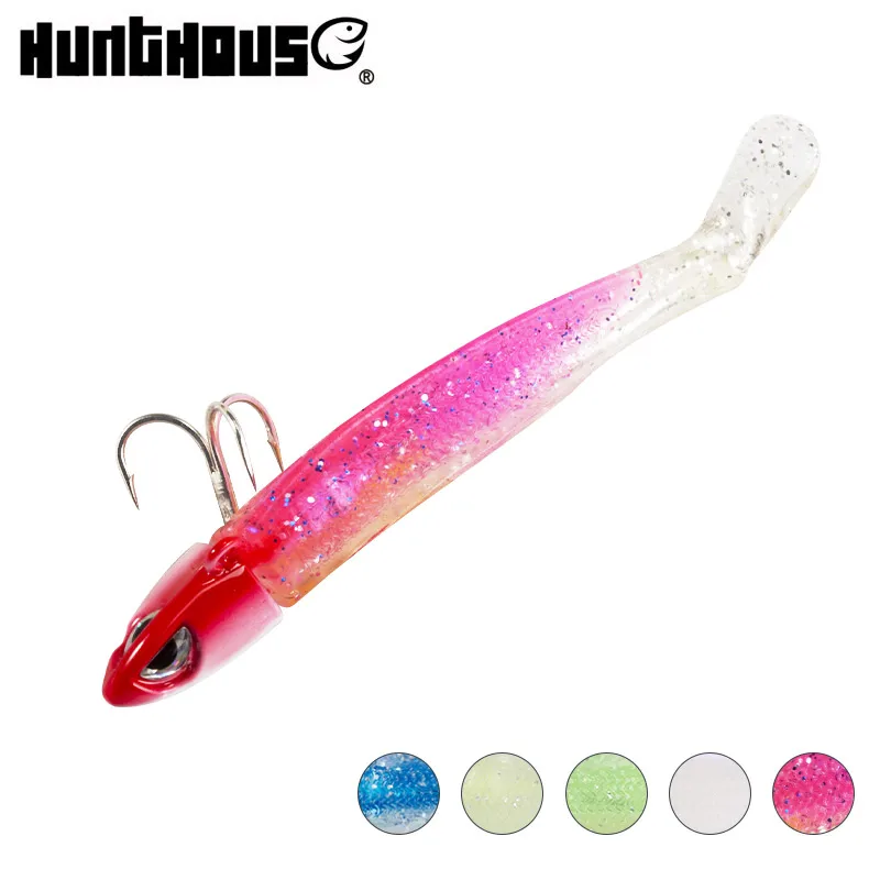 Hunthouse рыболовная приманка 2019 черный minnow jig head мягкие воблеры силиконовые приманки