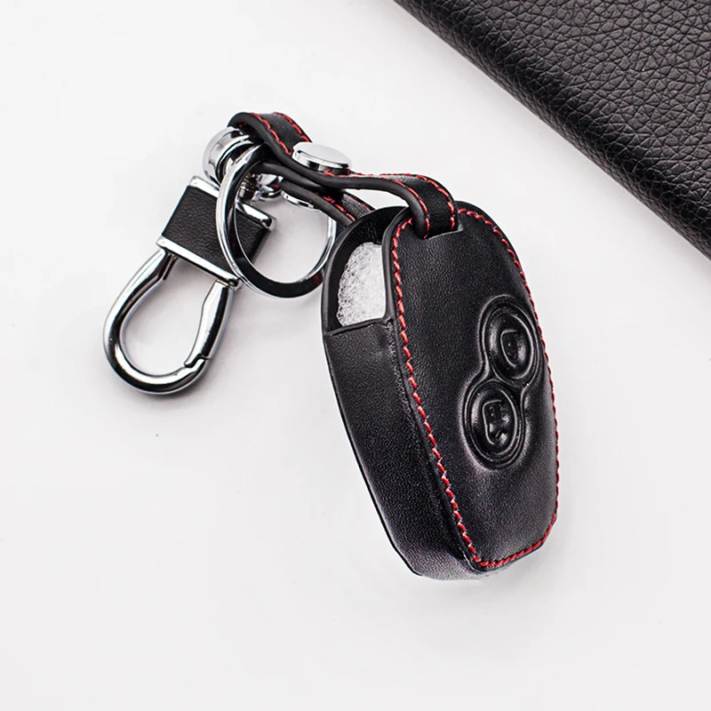 

New Style Carrying Leather Car Key Case Cover For Renault DACIA Sandero Captur Twingo Megane Scenic Kangoo Modus 2 Buttons