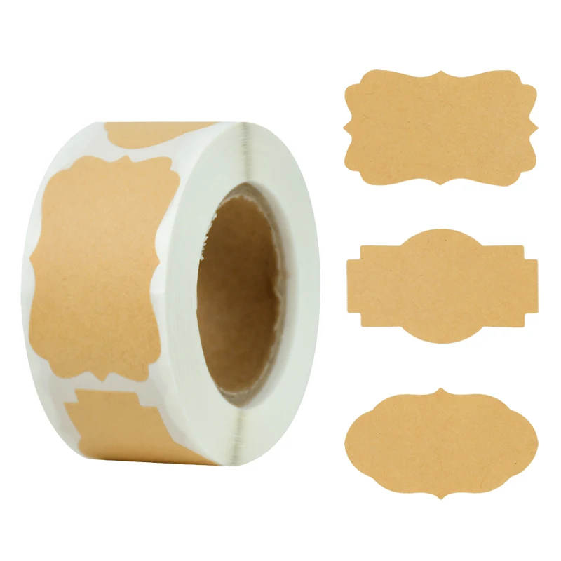 Бумажные крафт-этикетки 300 шт