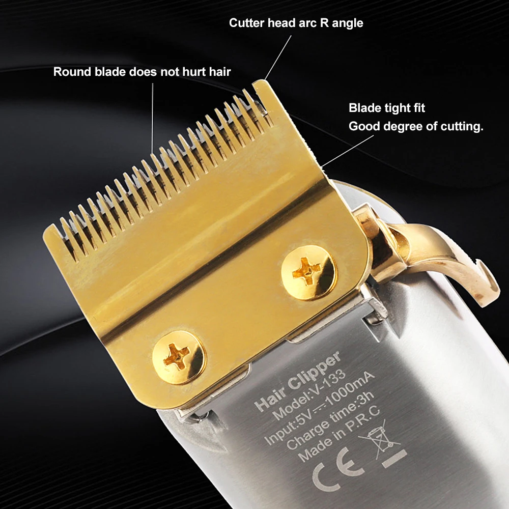 Электрическая Водонепроницаемая машинка для стрижки волос TrimmerDisplay Мужская с