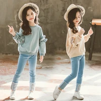 two piece spring autumn children clothes baby girls sweatshirts%c2%a0 pants kids teenagers tracksuit sport suits outwear high qualit