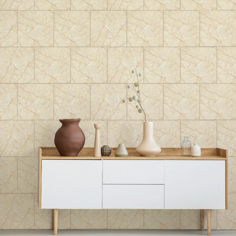 

DIY 30*30cm 3D Self Adhesive Marble Pattern PVC Border Sticker Waterproof Floor Stickers Removable Background Wall Decor Panels