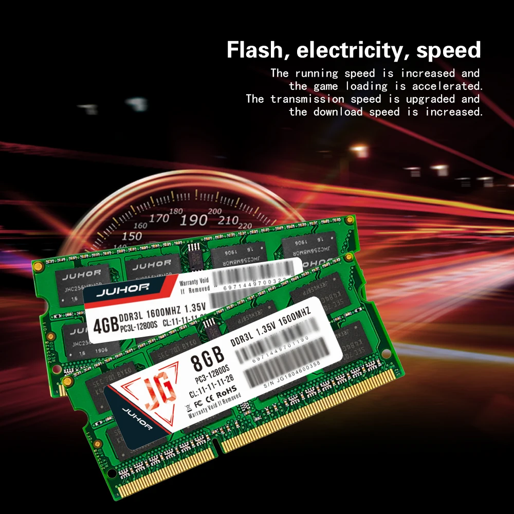 Память JUHOR NB DDR3 L 4 ГБ 8 1600 МГц 1 35 в для ноутбука ПК ОЗУ низкое энергопотребление 204pin