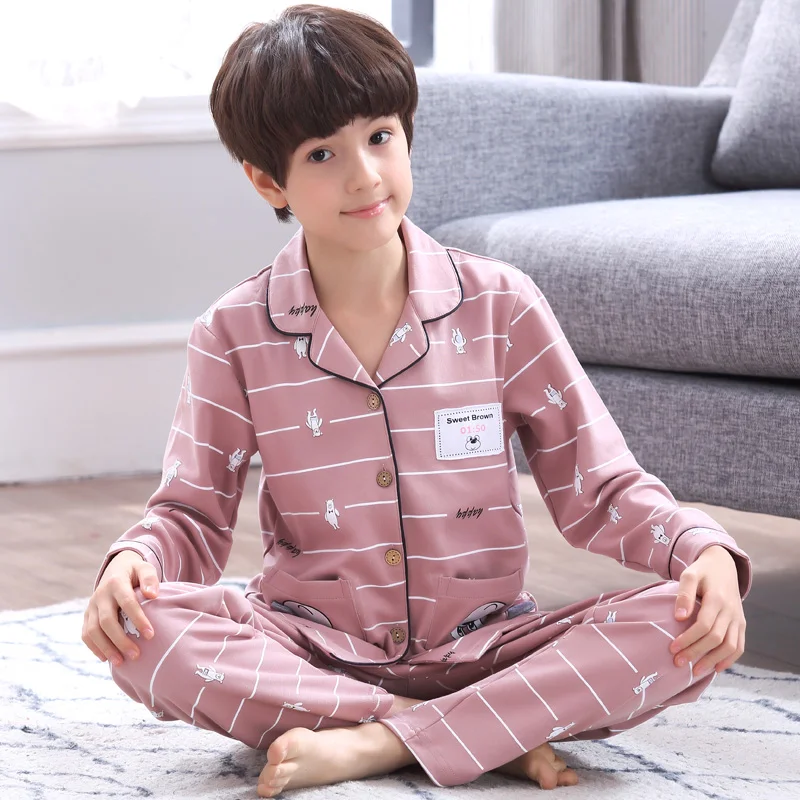 Детская одежда для сна мальчиков комплект одежды От 3 до 16 лет детей маленьких