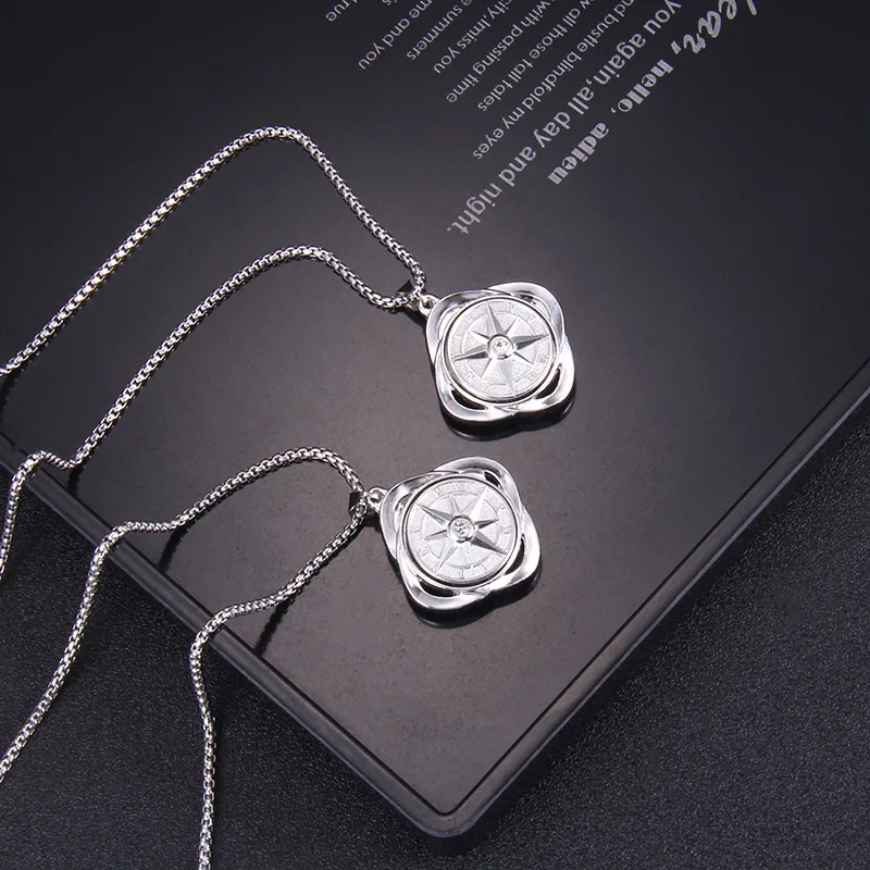 

Ожерелье в стиле хип-хоп с бриллиантами, модное мужское колье с римскими цифрами и поворотным механизмом, ювелирное изделие с цепочкой для с...