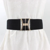 fashion wide waist elastic stretch belt for women black waistband 65cm female cinch waistband dress coat clothing accessories