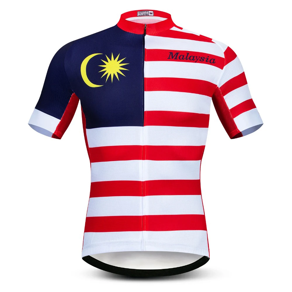 

Malaysia 2020 Men's summer cycling team short sleeved bike Road Mountain Race Clothing