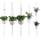 Подвесная вешалка для растений ручной работы, цветочный горшок, плетеный мешок, винтажный Декор для дома, подвесная корзина для сада