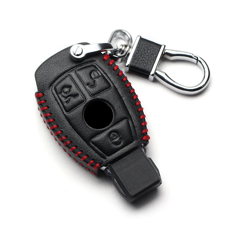 

Genuine Leather Car Key Cover Keychain Case for Mercedes Benz CLS CLA GL R SLK AMG A B C S Class Remote Holder Accessories