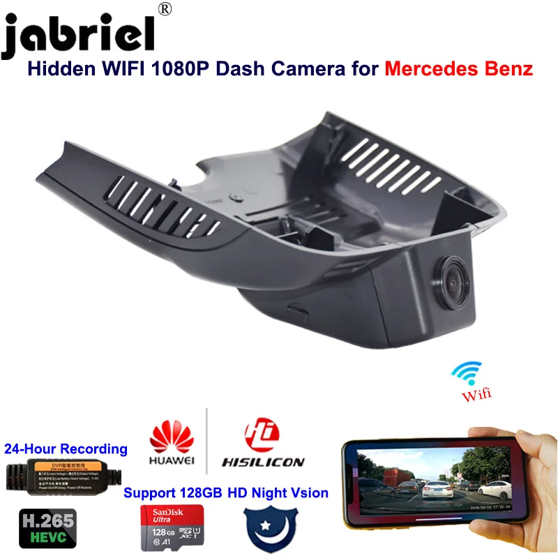 Скрытый видеорегистратор Jabriel 1080P с Wi Fi для Mercedes benz E320 E260 E300 E250 E200 w211 w212 2010 2011 2012 2013