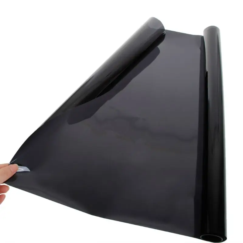 

Dark Black Car Window Tint Film Inside One Way Glare Control Anti Heat Auto Summer Solar Protection Privacy Bathroom Home