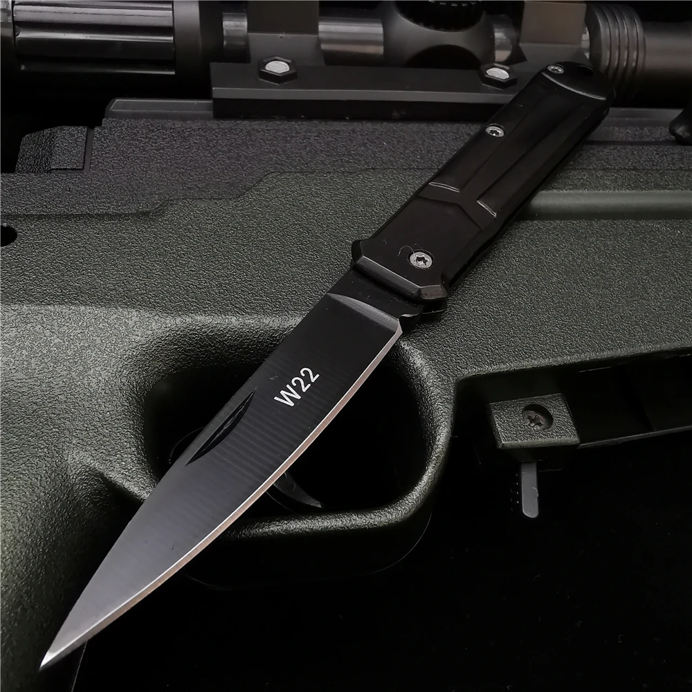 Складной нож карманный Клинок с карабином 15 см (6 дюймов) 58HRC для отдыха на