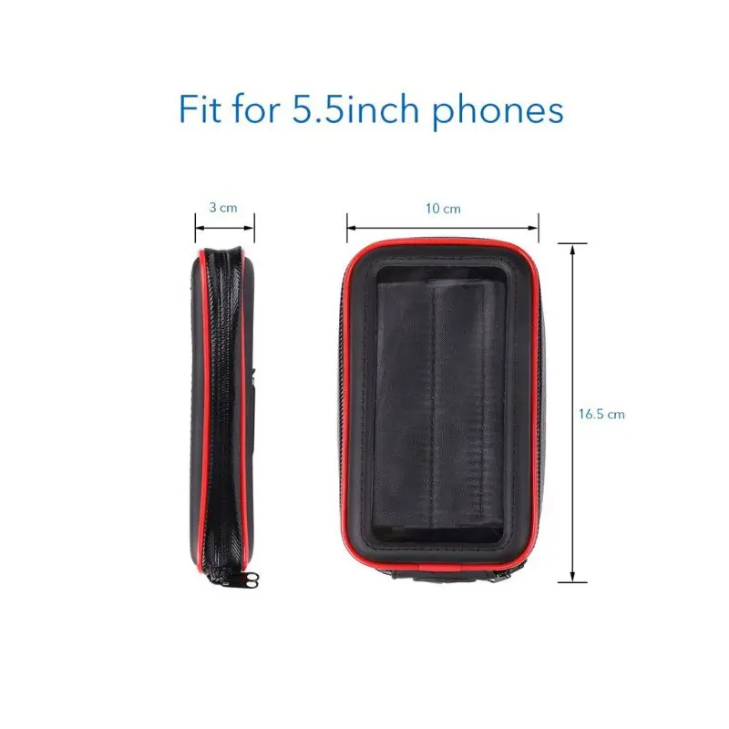 

Waterproof Motorcycle Scooter Phone Holder Bag Motorbike Case for Mobile Phone D7WD
