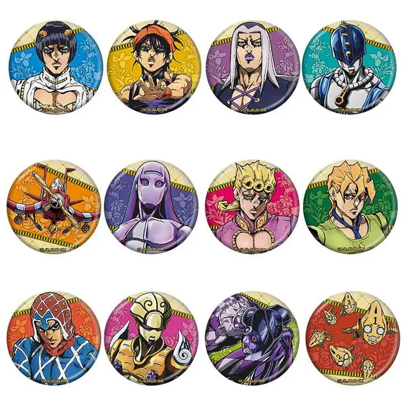

Брошь для девочек в стиле аниме Jojos Bizarre Adventure, Значки для косплея, украшение для одежды, рюкзака, булавка, ювелирное изделие