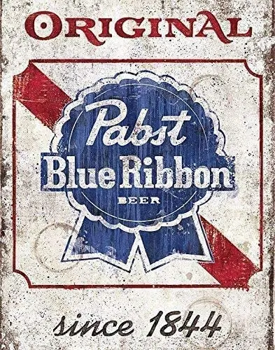 

Tin Sign New Tin Sign Retro Pabst Blue Ribbon Old Beer Store Pub Brew Shop Bar Pub Metal Sign 8 X 12 Inch Art Metal Sign
