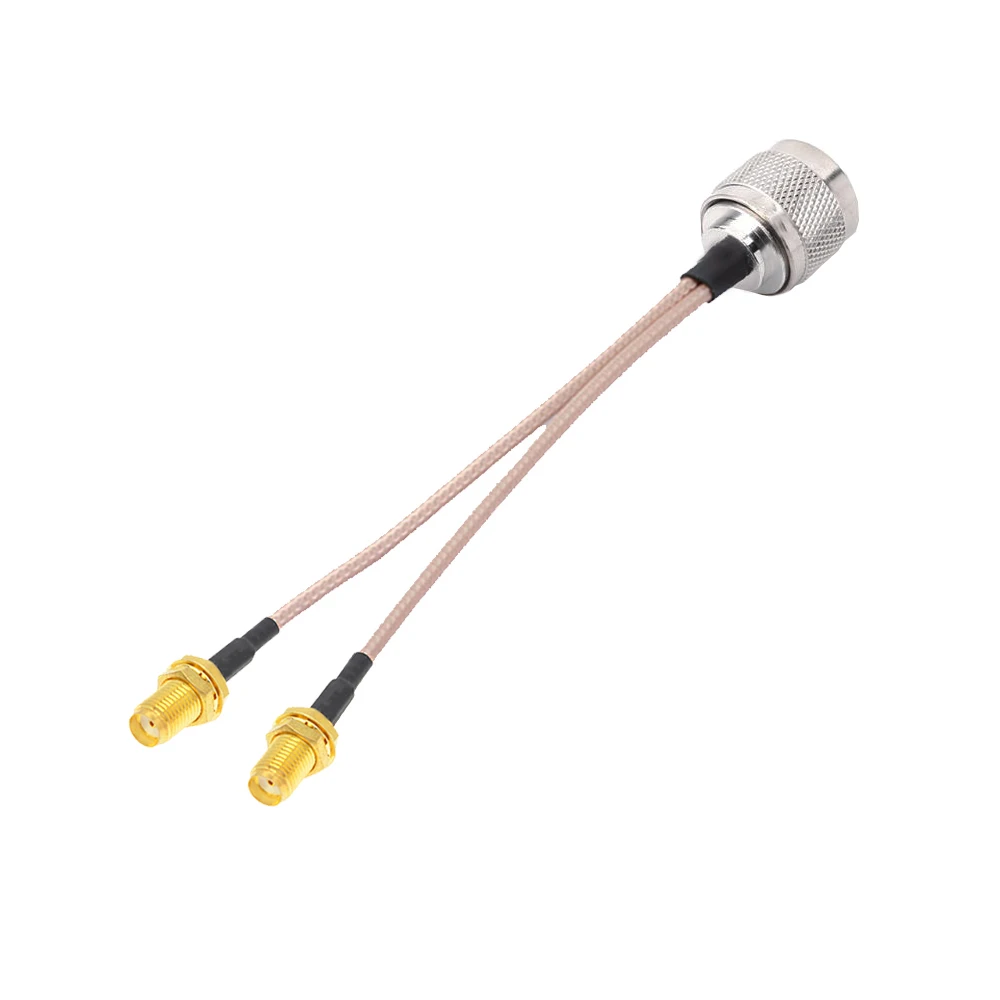 N сплиттер Pigtail Male к 2 x SMA Female 4G LTE антенный адаптер сплиттер-Сумматор RG316 RF