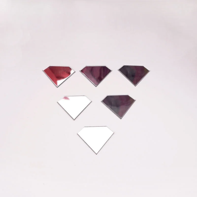 100 штук 2 см маленькие наклейки в форме бриллианта для свадебного декора