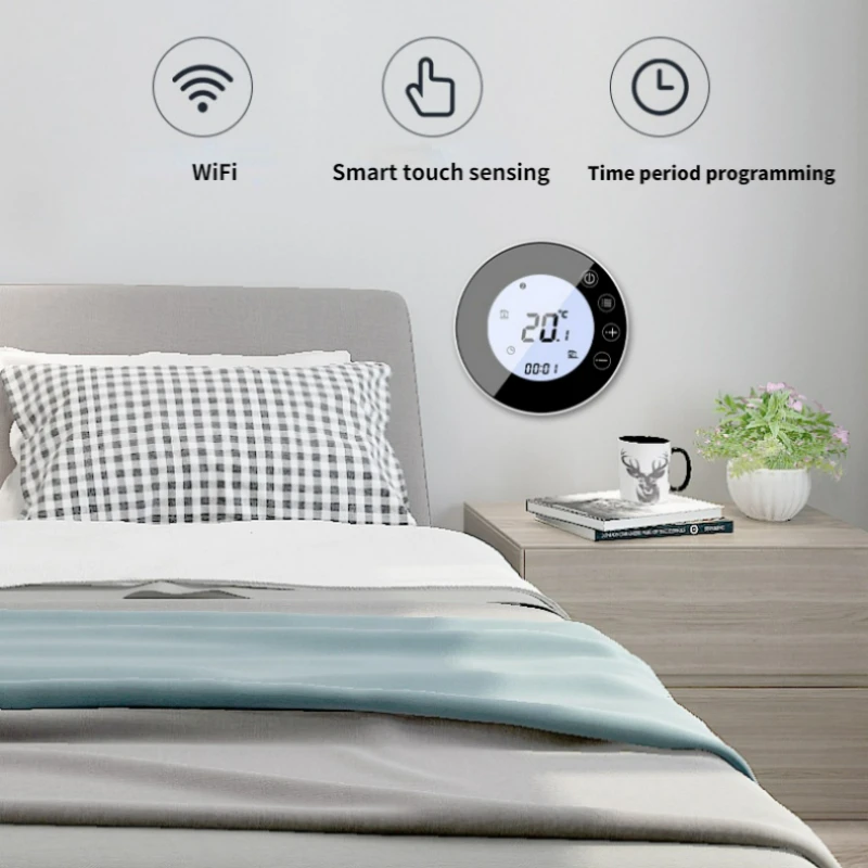 Новинка 2021 светодиодный термостат Tuya с Wi-Fi умный подходит для дистанционного