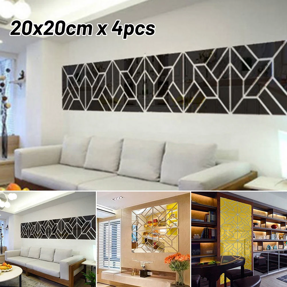 

4pcs Decorative Supply Acrylic Home Decoration Fashion High Quality Hot Sale Home Garden Decor Supplies