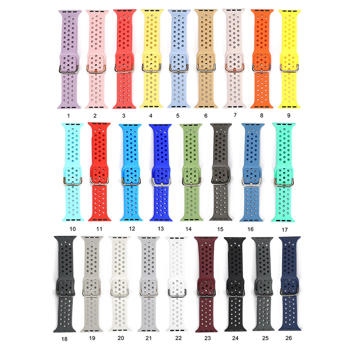 Ремешок для Apple Watch band 38мм 42мм iWatch 4 44мм 40мм Спортивный браслет с силиконовым
