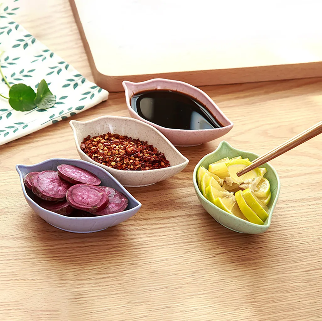 Соевое блюдо 4 шт./компл. многофункциональное маленькое соевое в форме листьев