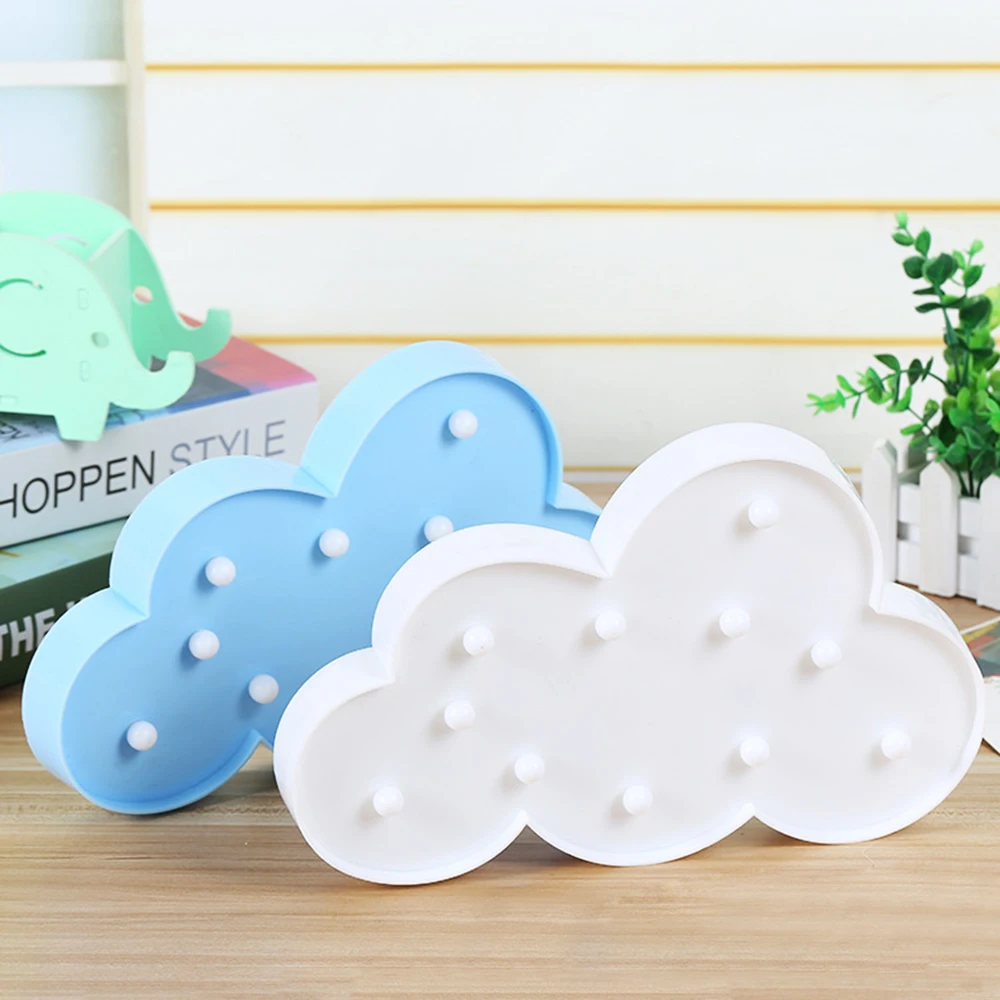 3D облака BRELONG теплое белое украшение светильник для детской комнаты Рождество