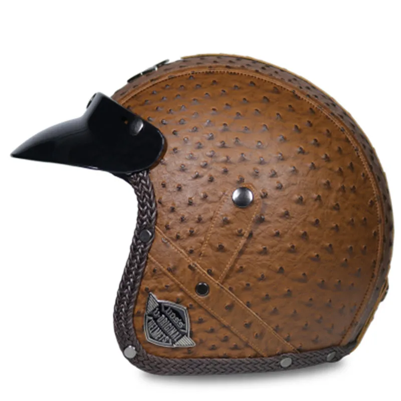 

Capacete ,Moto Helmet VOSS 058 Motorcycle helmet half helmet electric motorcycle open face Leather helmet casque motocross