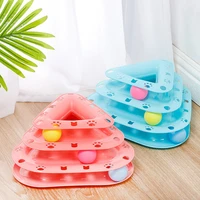 toys for cats play disk rotating three layer products for cats turntable cat pet supplies puzzle funny goods for pets sees toys