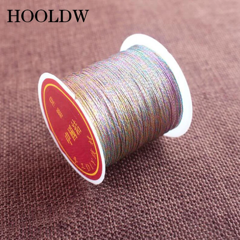 Высококачественный шнур золотого и серебряного цвета 0 2 мм 4 6 8 1 нейлоновый нить
