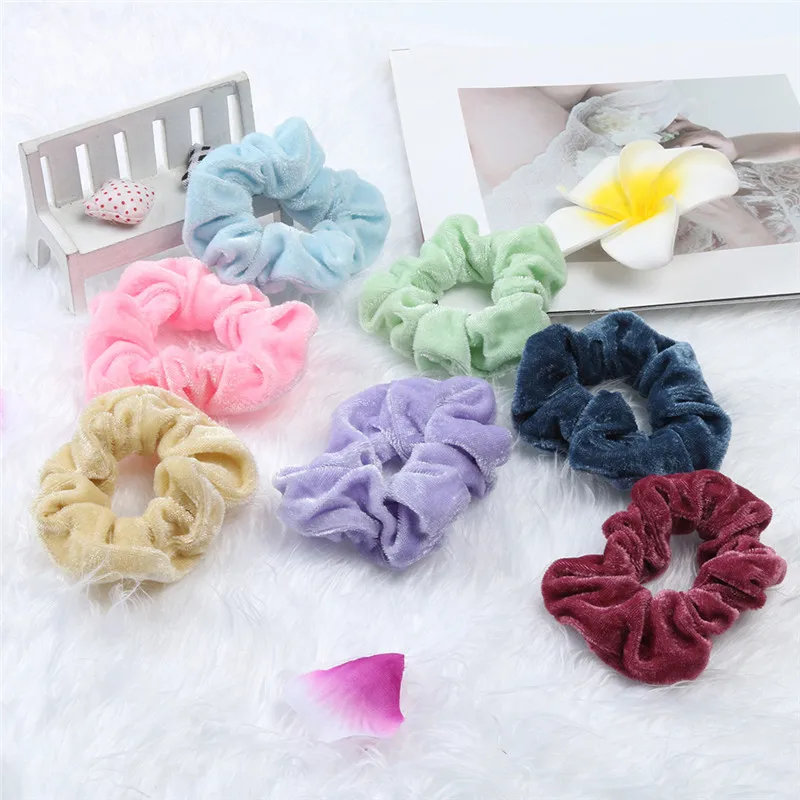 Аксессуары для волос девочек 47 шт. бархатные безопасные резинки женщин или