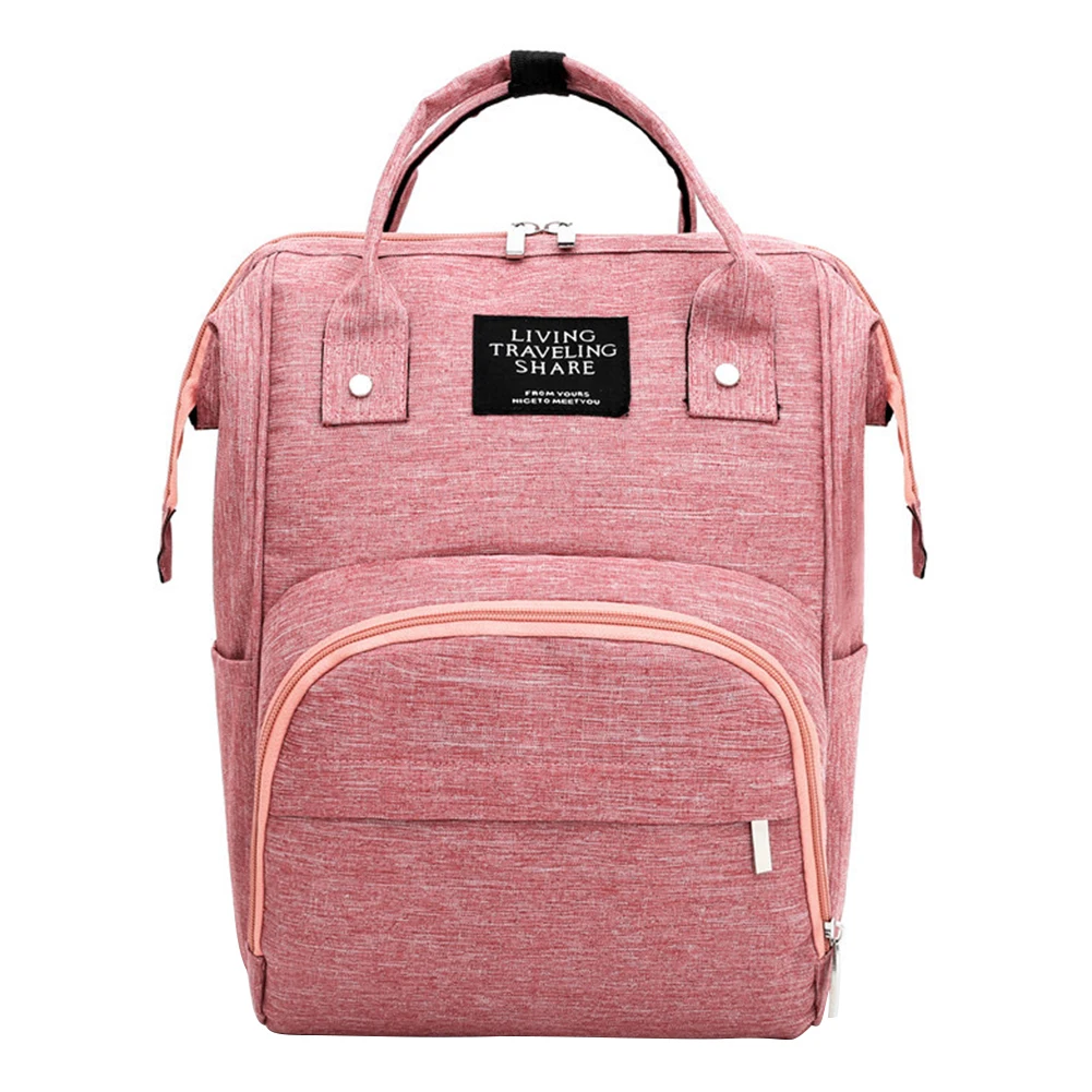 

Portable Mummy Bag Baby Care Oxford Cloth Waterproof Maternity Backpack Double Zipper Fashion Large Capacity Diaper Nursing Home