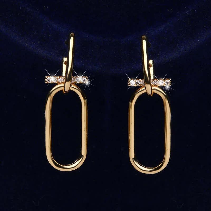 

Современные золотые круглые серьги с крошечным кубическим цирконием, стильные женские серьги, роскошные свадебные украшения для невест