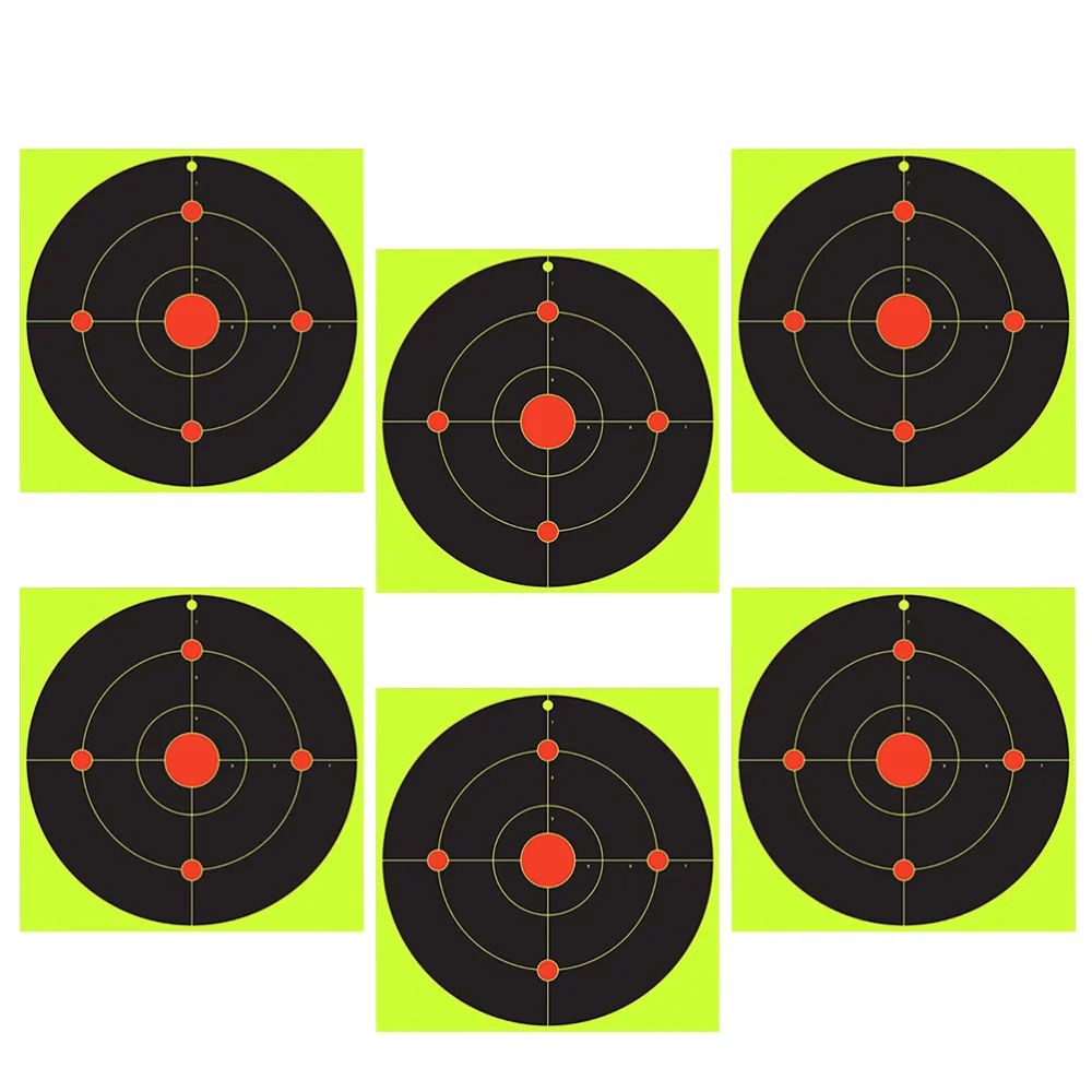 

20 Pcs Fluorescent Green Shooting Target Shooting Sticker Bow Arrow Darts Supplies Aiming Sticker